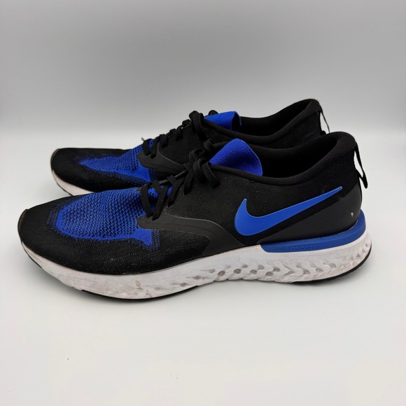 Nike Odyssey React Running Shoes Black Blue Men's 10 Athletic Sneakers - Picture 4 of 8